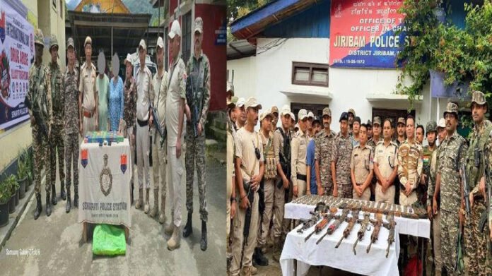 Manipur: Security forces seize suspected brown sugar in Senapati, arms and ammunition recovered in Jiribam forest area