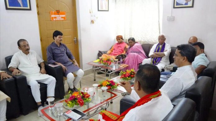 AA26g3cp Tripura BJP discusses Village Committee polls, organisational strengthening in first core committee meeting under new president
