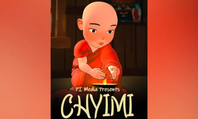 Scene from Northeast animated short film Chyimi showcased at the Athens Marathon Film Awards after receiving an Honourable Mention.