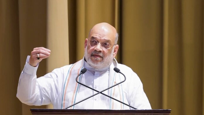 Union Home Minister Amit Shah arriving in Agartala for high-level border security meetings.