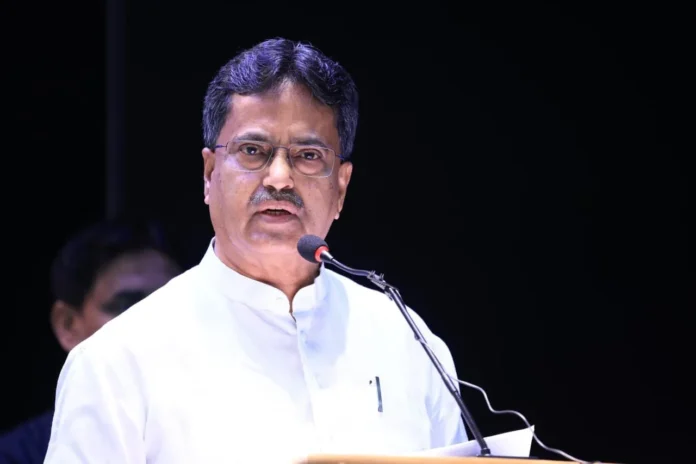 Tripura Health Minister Shyamal Chakraborty announcing plans to upgrade 50 rural health sub-centers into fully functional wellness clinics.