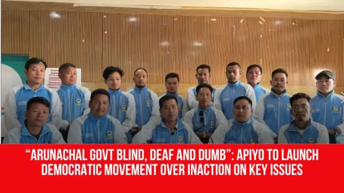 Members of the Arunachal Pradesh Indigenous Youth Organisation discussing concerns linked to the APIYO Illegal Structures Rejection in Arunachal Pradesh.
