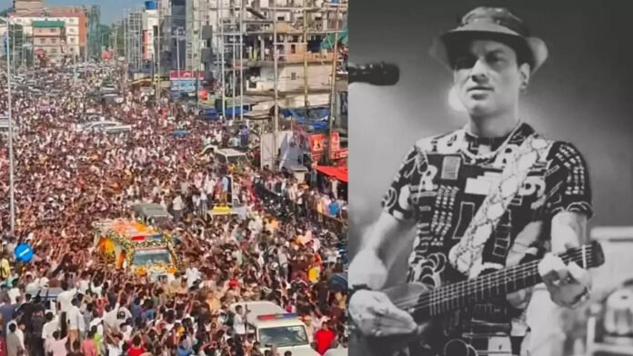 Residents gather in Guwahati following removal of mural honoring Assamese singer Zubeen Garg
