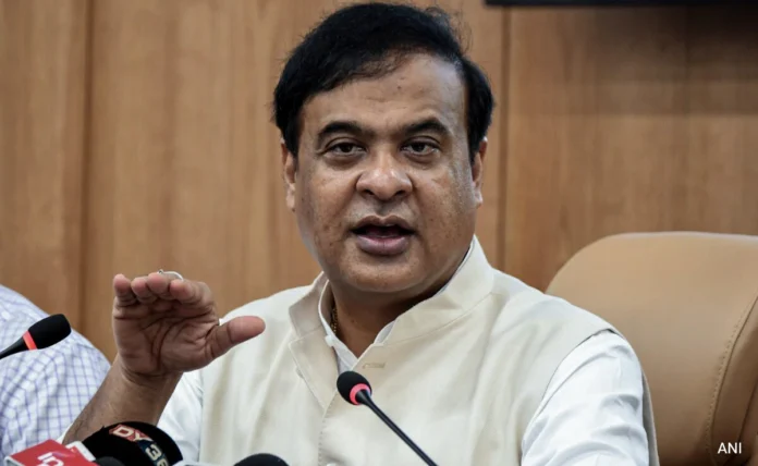 Assam Chief Minister Himanta Biswa Sarma addressing the media ahead of a cabinet expansion ceremony.