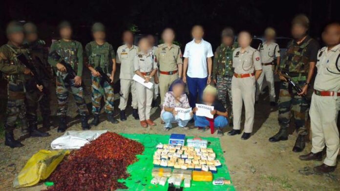 Assam Rifles, Cachar Police seize narcotics worth Rs 9.5 crore in Cachar; two women arrested