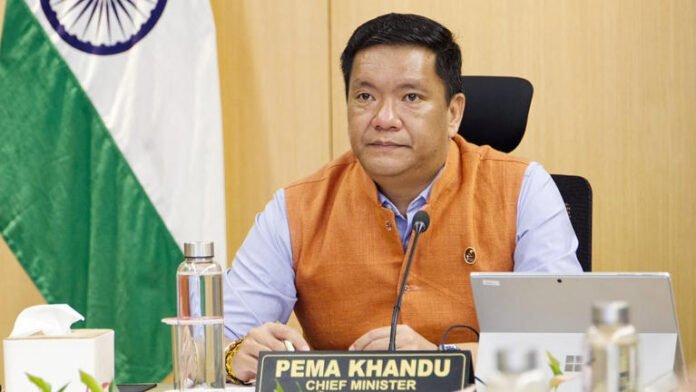 AA278WCN Chief Minister of Arunachal Pradesh Pema Khandu