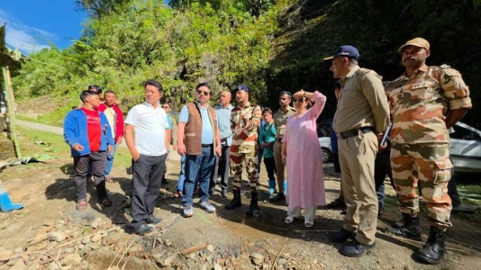 Arunachal MLA Pani Taram conducts aerial, ground survey of flood-hit border areas in Kurung Kumey