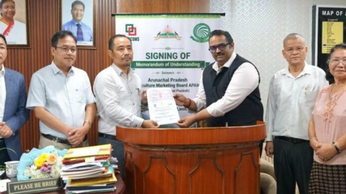 AA2834EE Arunachal agriculture board partners with NABCONS to strengthen implementation of farm schemes