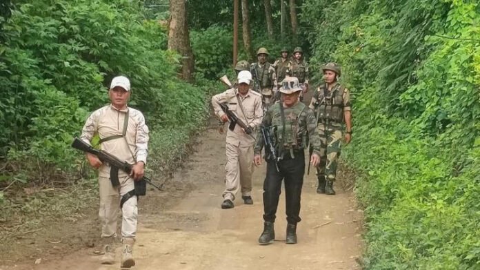AA283Dw1 Manipur crackdown: 7 held with illegal firearms during probe into deadly Assam Rifles ambush