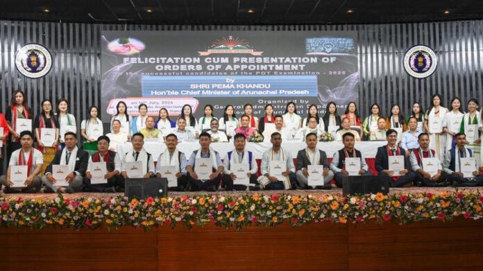 AA283qXZ Arunachal CM hands appointment letters to 111 PGT recruits, urges teachers to lead education reforms