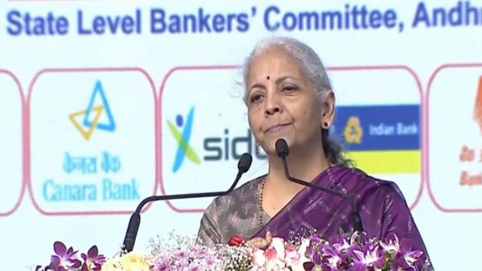 AA287r9u Nirmala Sitharaman sanctions Rs 3200 cr loans in Andhra's Palnadu