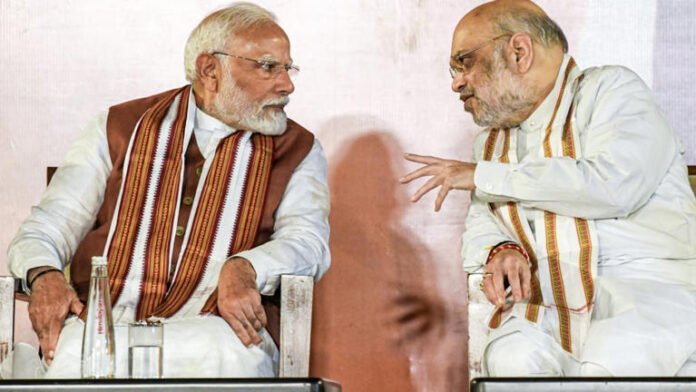 Amit Shah Meets PM Modi After Education Minister Dharmendra Pradhan Resigns