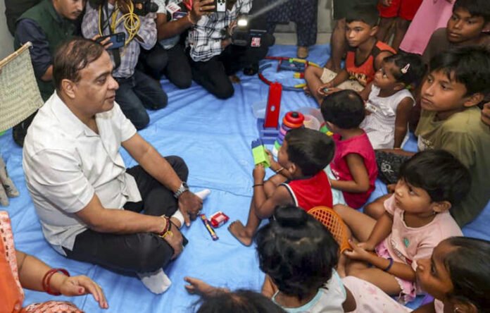 AA28wWwD Assam CM orders stepped-up relief as BJP MLA flags inaccessible flood-hit areas