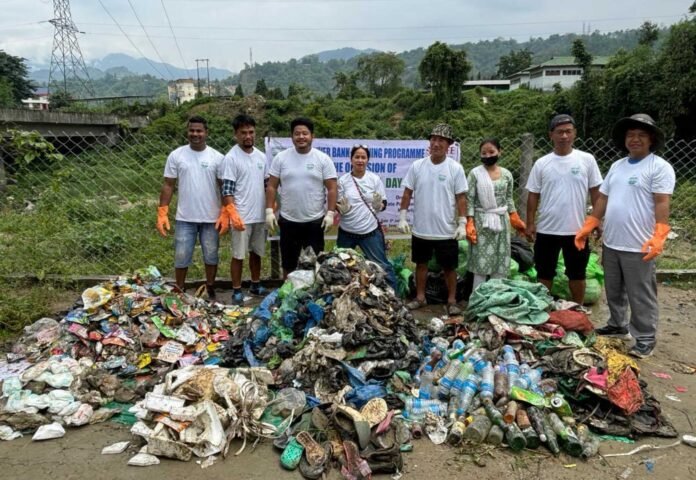 Volunteers and students gather in Itanagar ahead of the 'Let's Do It Arunachal' mega rally promoting environmental awareness and community participation.