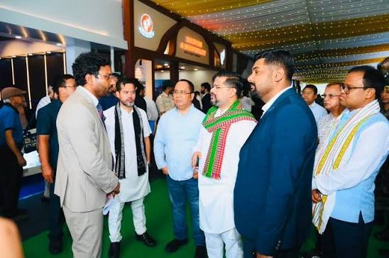 The International Fair Ground in Hapania, Agartala, hosts delegates, government officials, and business leaders during the Destination Tripura Business Conclave 2026.