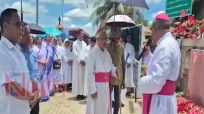 Ceremony in Meghalaya naming a major road after late Bishop George Mamalassery on his death anniversary.