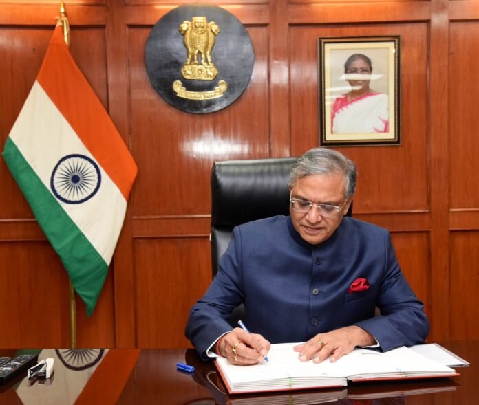 Chief Electoral Officer Arun Kumar Sinha releases the Special Intensive Revision Draft Rolls during an official election administration event.