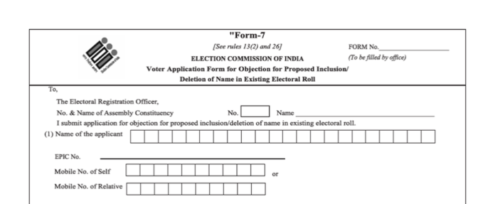 Election officials verify voter enumeration forms during the Special Intensive Revision Draft Roll exercise in 2026.