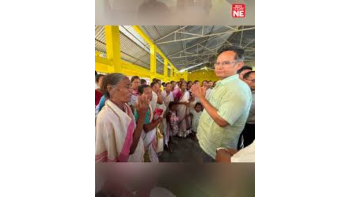 Powerful Relief Effort: Congress MP Gaurav Gogoi Prepares Rotis at Assam Flood Relief Camp