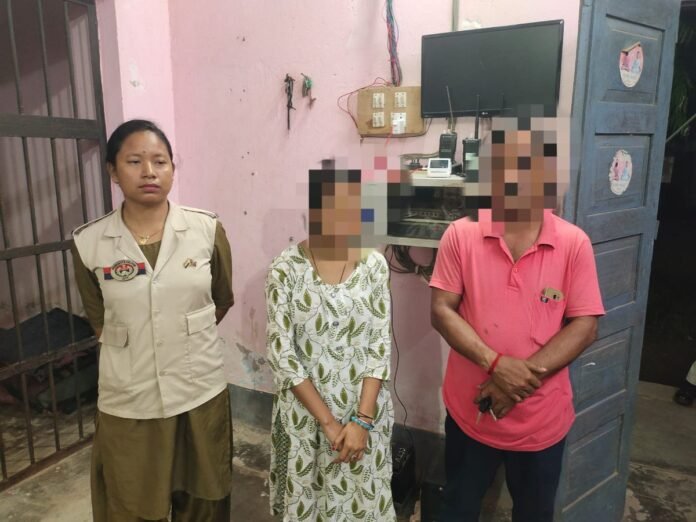 Tripura Police officers coordinating rescue operations after successfully recovering four missing minor girls from suspected human trafficking networks.