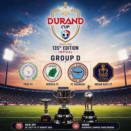 Football stadiums in Imphal, Shillong, and Guwahati prepared for the Durand Cup 135th edition matches.