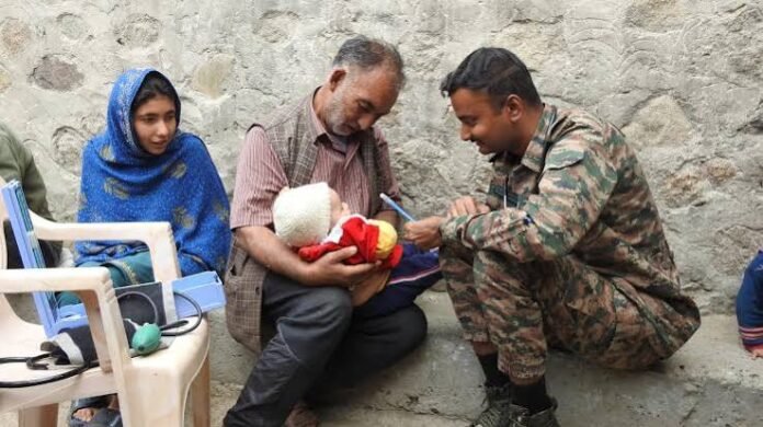 Indian Army medical teams provide multi-specialty health check-ups to villagers during a healthcare outreach camp in remote Anjaw.