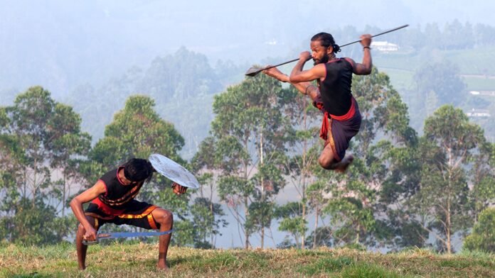 A regional indigenous sports tournament brings traditional archery and wrestling together to promote local sporting traditions and athletic participation.