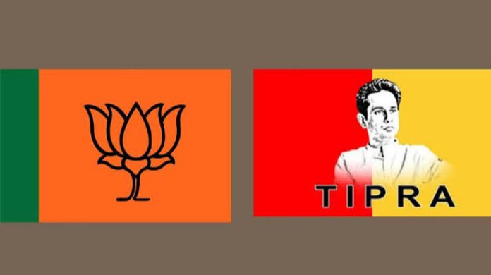 BJP and Tipra Motha work out reported seat plans ahead of Tripura’s upcoming Village Committee Polls.