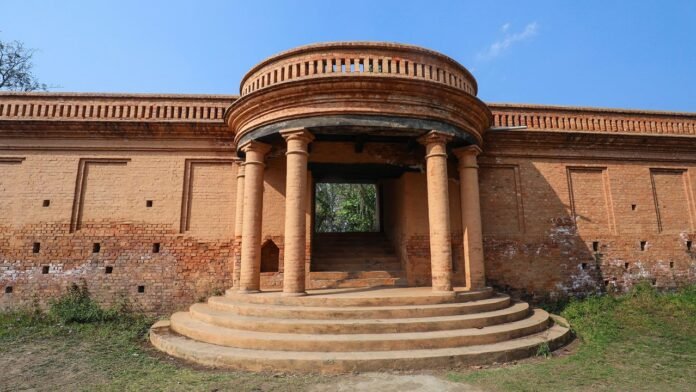 Historic royal structures at Kangla Fort in Imphal undergo preservation and restoration work as authorities support heritage upkeep.