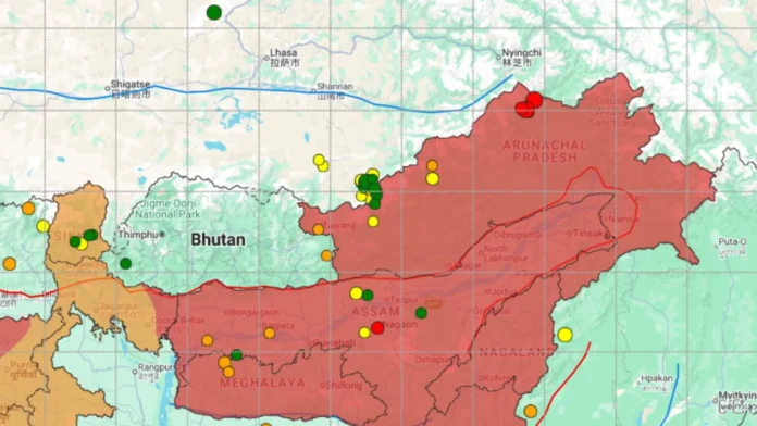 Residents in Upper Siang experience repeated earthquake tremors as four successive seismic events occur within a 24-hour period in Arunachal Pradesh.