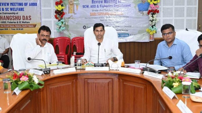 Tripura minister reviews schemes, announces Rs 24.21-crore Batisata project