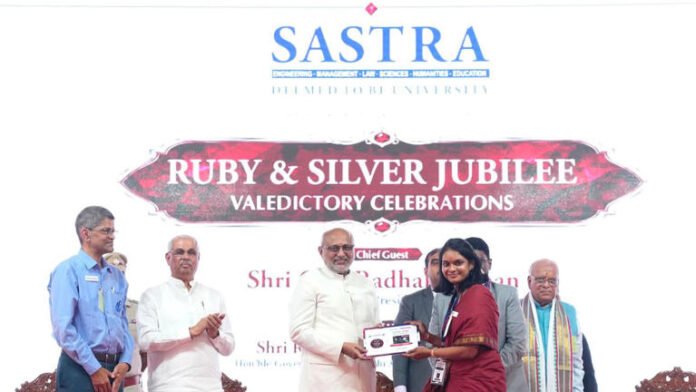 AA2aj9mr SASTRA's academic excellence praised by VP at Jubilee event in Thanjavur
