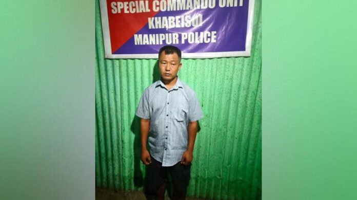 AA2b3IR5 Special CDO Unit arrests UPPK cadre in Manipur's Kakching