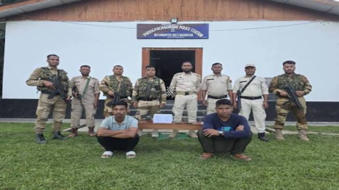 Manipur drug peddlers held in Bishnupur as police recover weapons and explosives