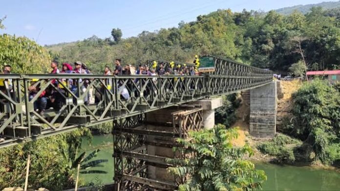 Chief Minister Lalduhoma inaugurates the upgraded Unity Bridge connecting Mizoram and Manipur after a ₹5 crore infrastructure investment.