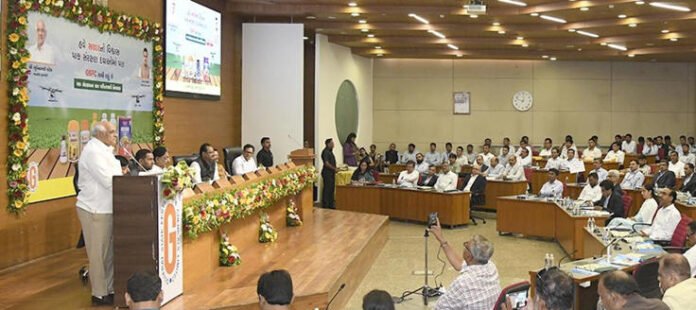 Gujarat CM launches 7 innovative products of Gujarat State Fertilizers & Chemicals in Gandhinagar