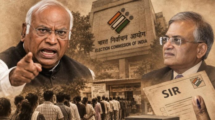 M Kharge Calls Poll Panel Chief A 'Puppet', Lists 5 Demands At Congress Meet