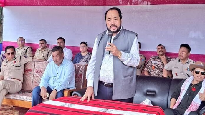 Nagaland Deputy Chief Minister Y Patton inspects a premises in New Delhi being considered as alternative state accommodation.