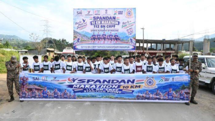 CRPF Marathon Promotes Unity Among Youths in Manipur’s Kangpokpi