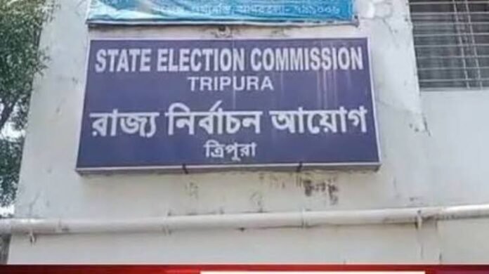 Tripura authorities prepare polling infrastructure and civic facilities ahead of urban local body elections.