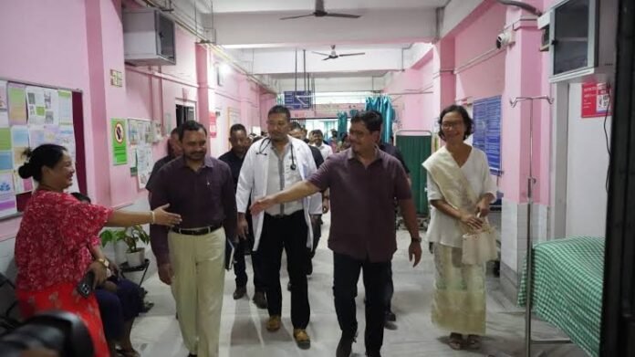 Meghalaya Chief Minister Conrad K. Sangma inaugurates a 50-bed annex at Tura District Maternity and Child Hospital.