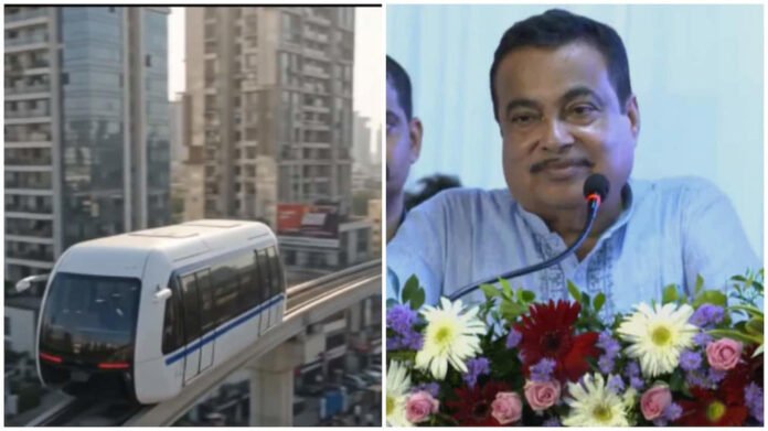 In the Hindi post, Gadkari described the flying bus as more than a new transport technology.