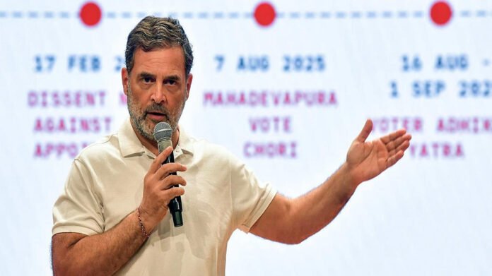 Rahul Gandhi alleges bid to delete 15,000 voter names in Belagavi, demands CEC's resignation