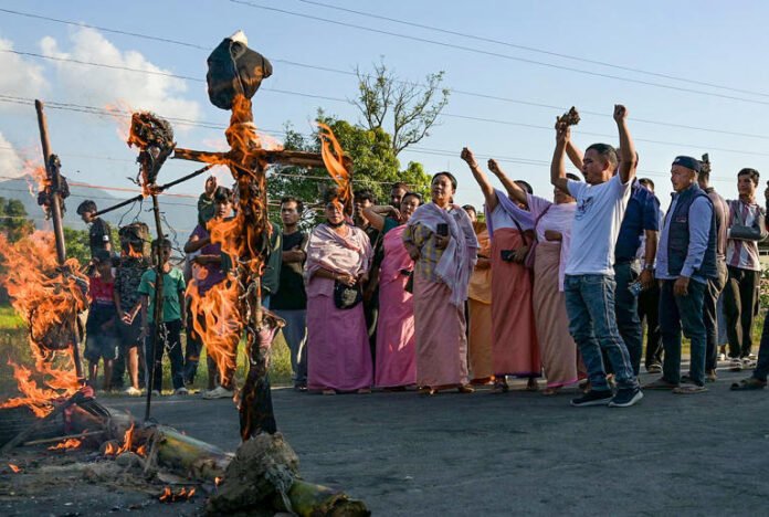 Protests over killing of three Meitei men disrupt normal life in Manipur; clashes erupt