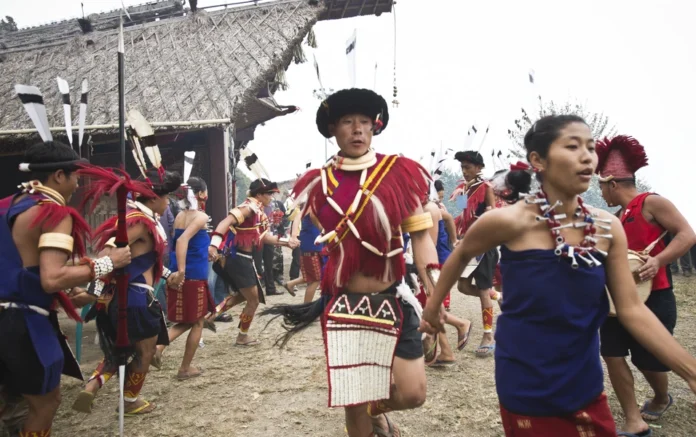 Filming in Medziphema with local actors and Konyak dialogue
