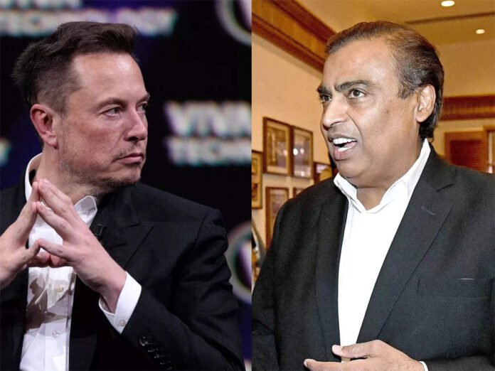 elon musk and ambani