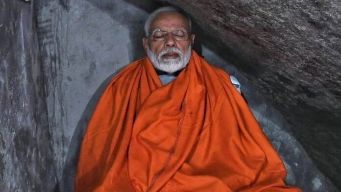 PM modi's meditation