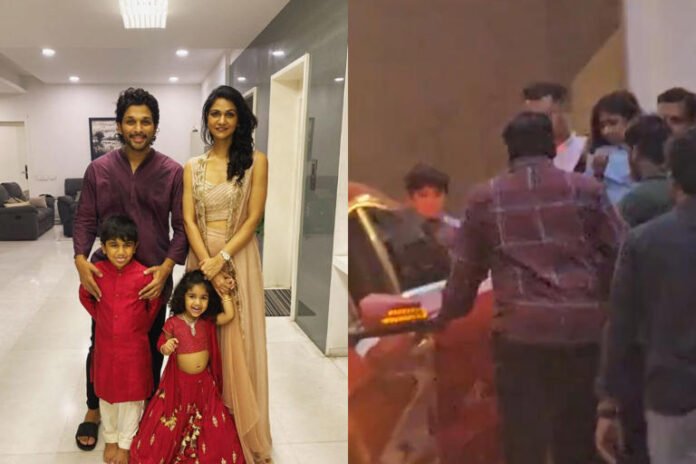 Allu Arjun's kids leave their home after the property was vandalised